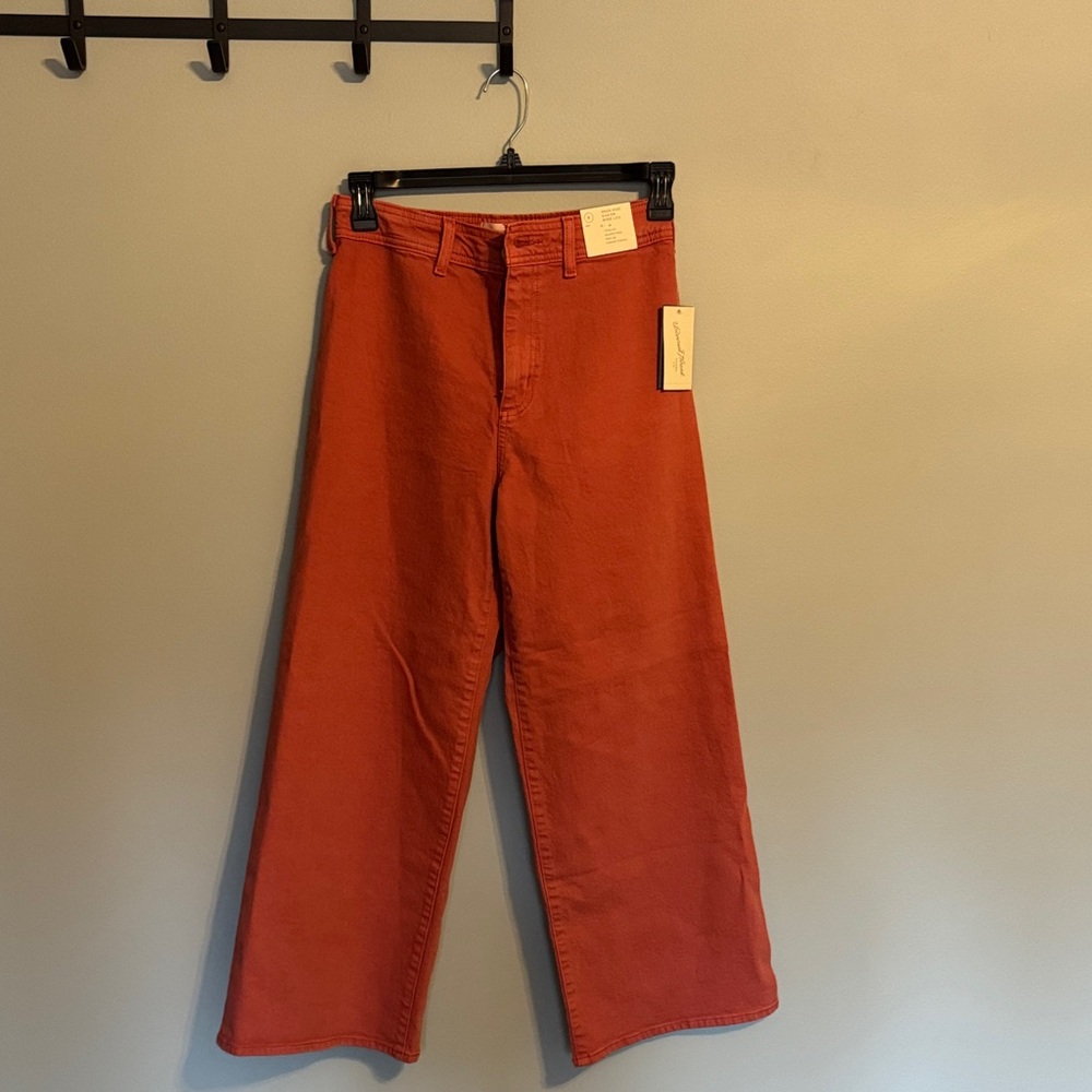 Coral Wide-Leg Pants